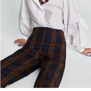 Zara Pants - Zara Woman Plaid Palazzo pants Zara Pants - Zara Woman Plaid Palazzo pants